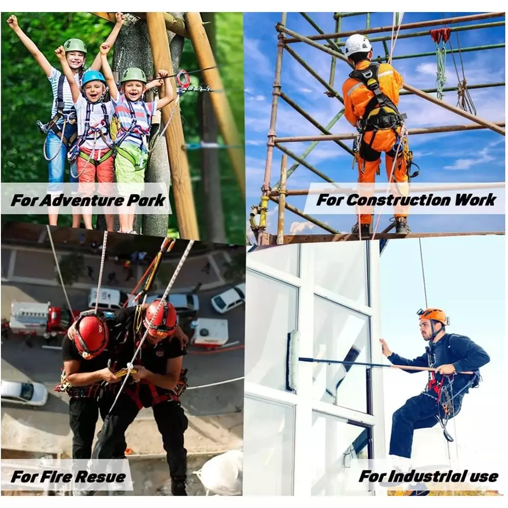 generic-half-body-safety-harness-belt-polyester-front-d-ring-two-side-d-rings-75-125-cm-waist-size-yellow-black-80-gy3g-eegl-3-pcs