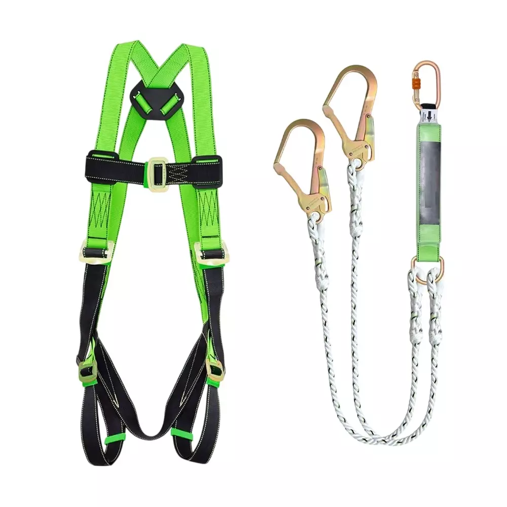 GENERIC Full Body Harness Nylon Green, KM-I1OO-PIRV (Pack of 5)