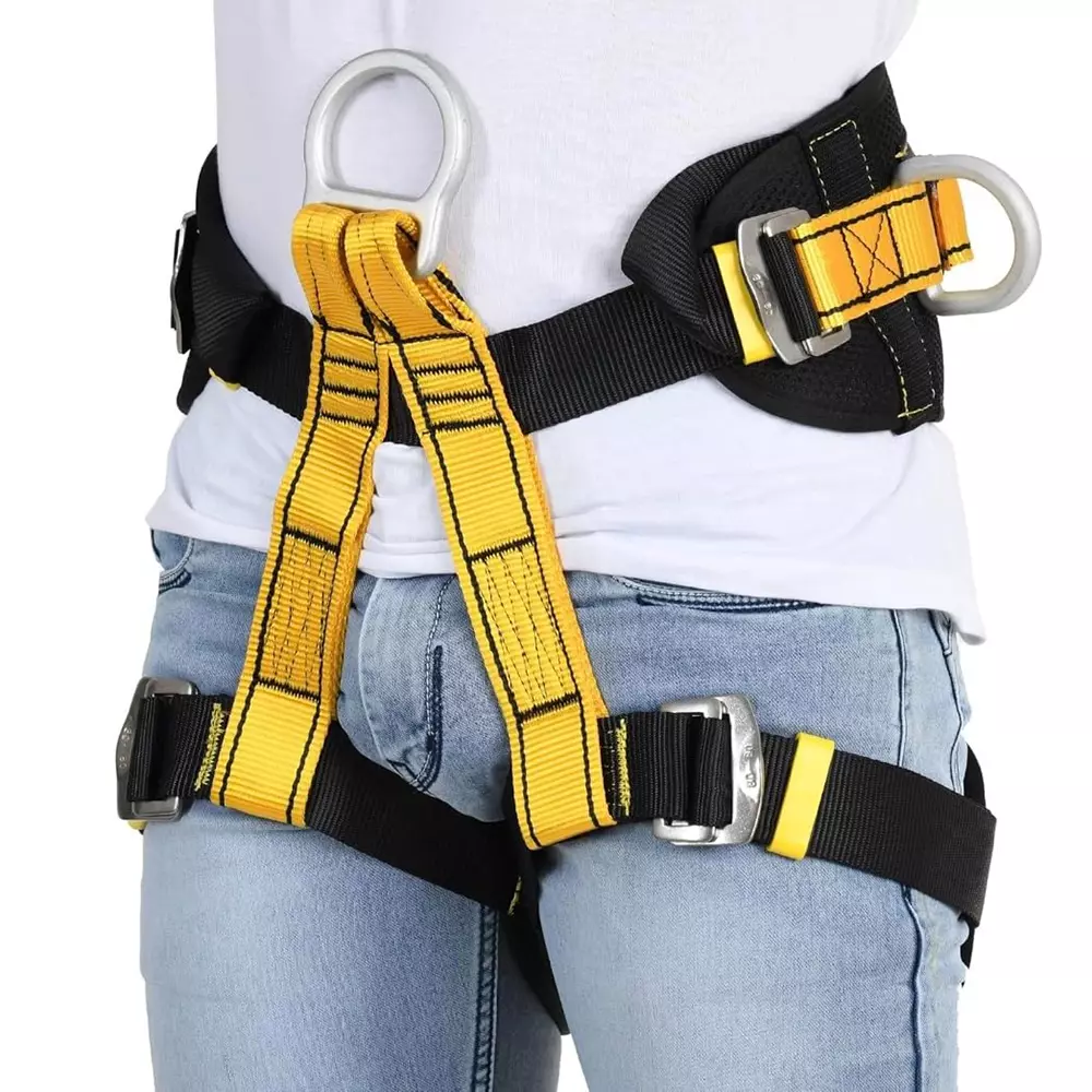 generic-professional-half-body-safety-harness-belt-industrial-grade-nylon-black-and-light-yellow-1301halfbody