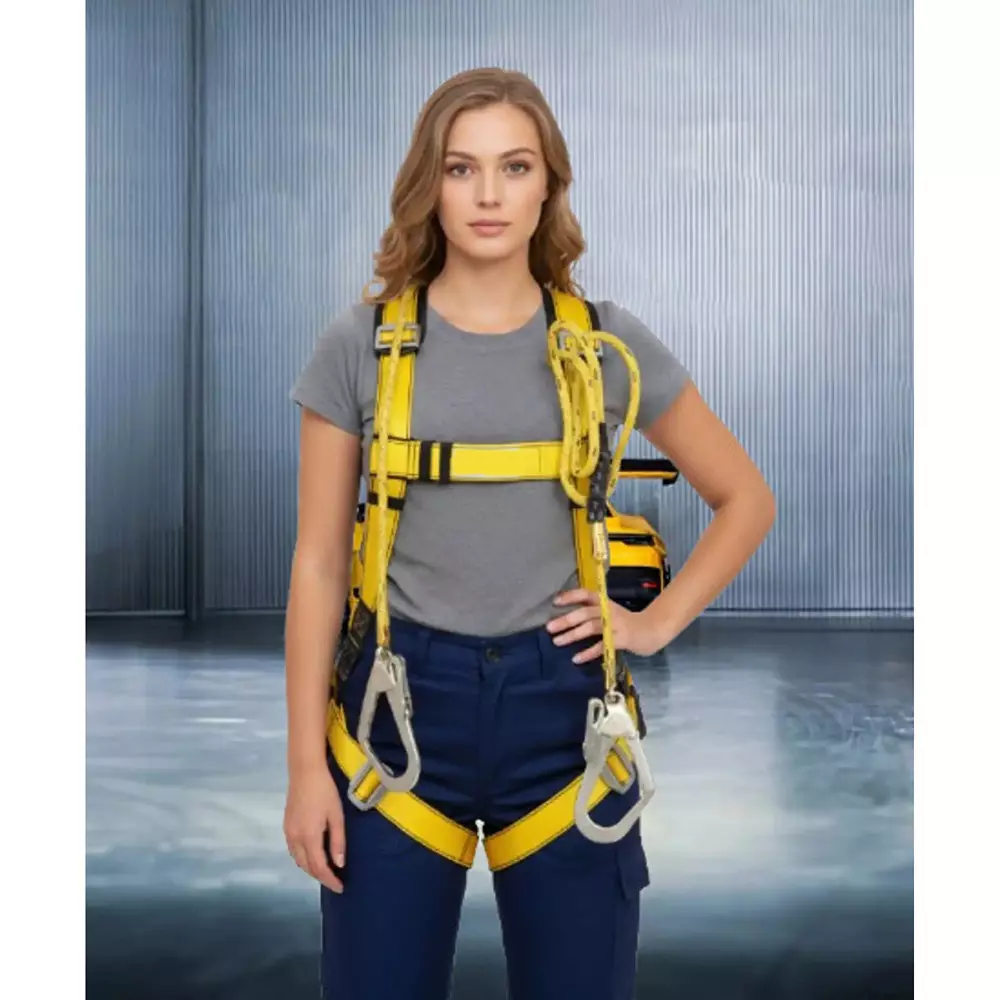 safetymust-premium-safety-harness-with-double-hook-lanyard-full-body-free-size-polyester-steel-for-industrial-construction-area-use-sh-1031