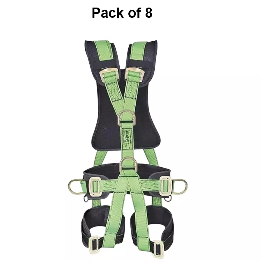 generic-full-body-safety-harness-polyester-100-kg-load-capacity-adjustable-type-green-universal-size-5w-yv59-rgbm-8-pcs
