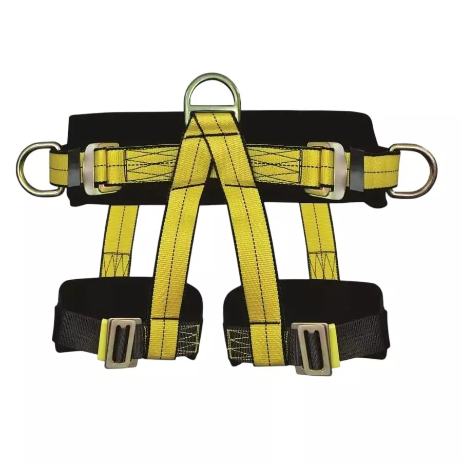 GENERIC Half Body Safety Harness Belt Polyester Front D-Ring, Two Side D-Rings 75 – 125 cm Waist Size Yellow & Black, XE-VZCI-TX1Z (1 Pcs)