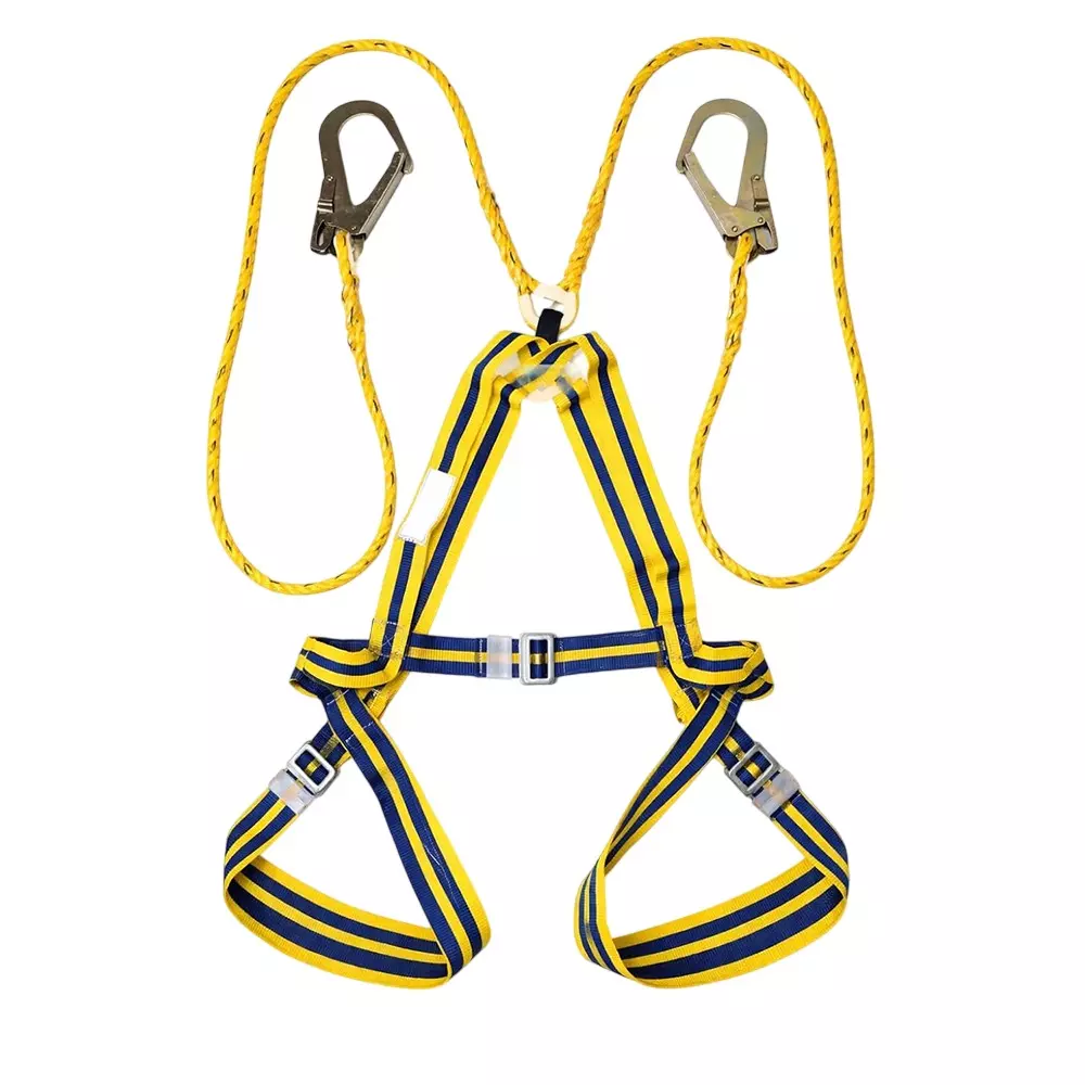 Safetymust Full Body Harness Belt Durable for Construction Work with Dual Hooks Free Size, SH-319