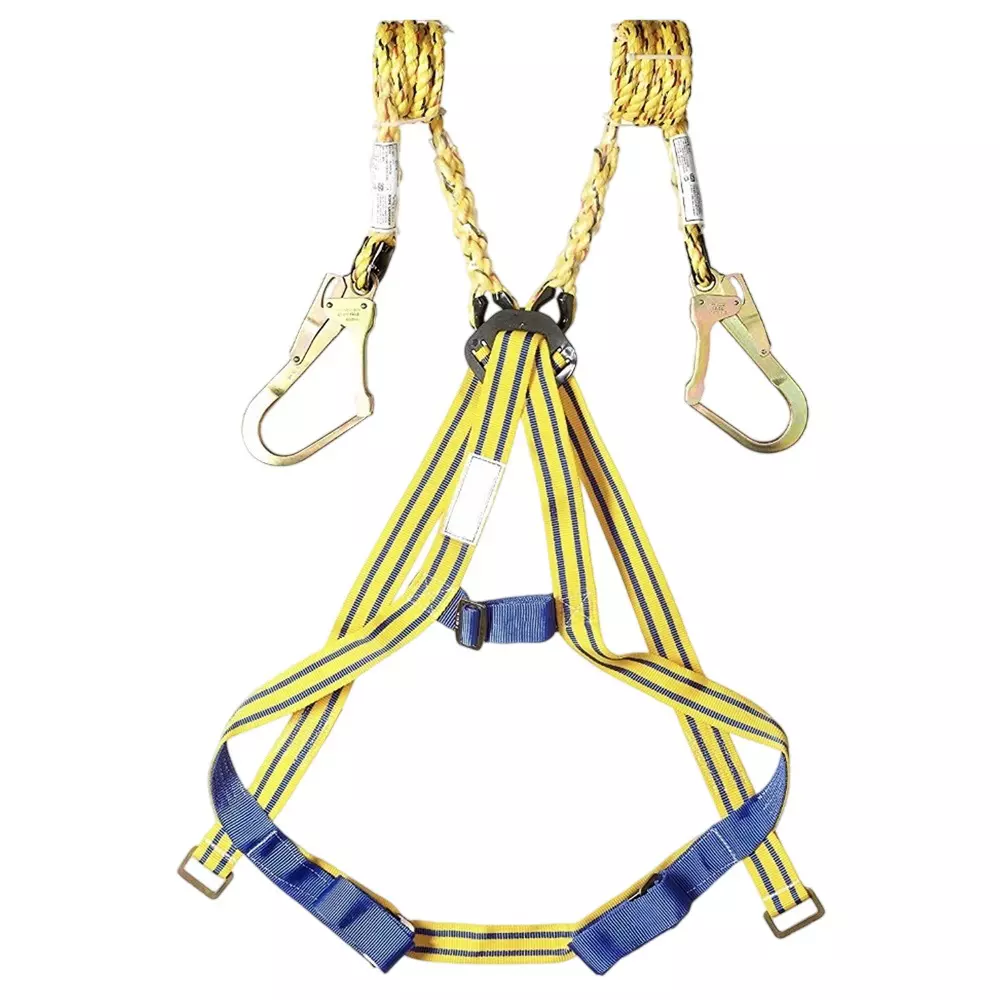 Safetymust Full Body Harness Belt for Height Work Safety with Dual Hooks Free Size, SH-301
