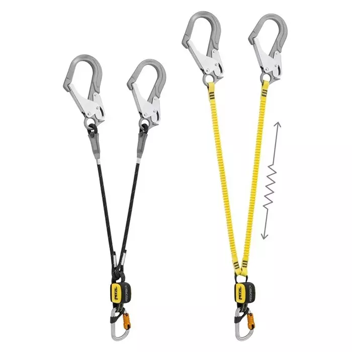 PETZL 1830 mm Fall Arrest Lanyard MGO 60 BmD Triact Twin, L014BB01