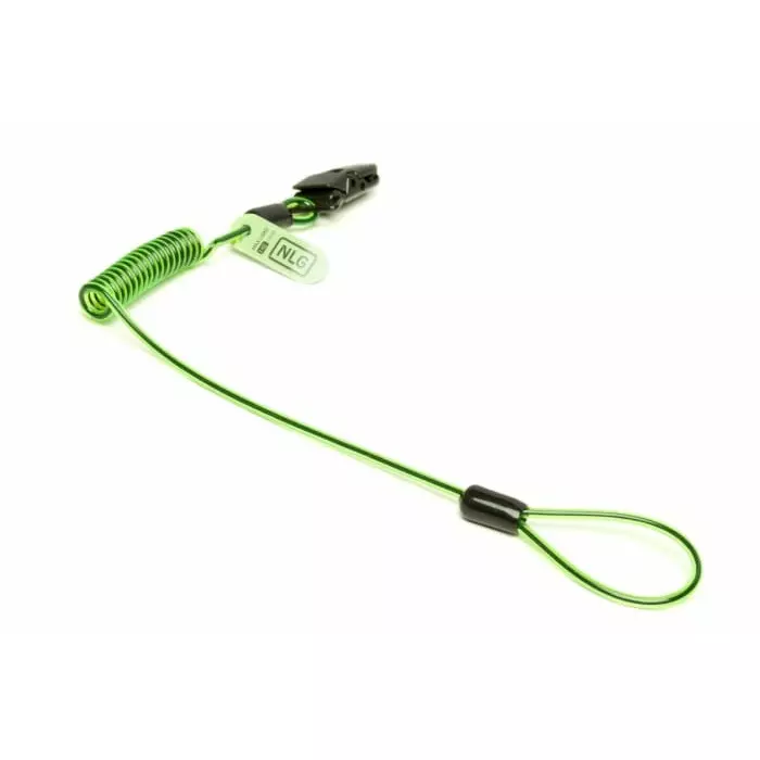 Never Let Go 35 cm to 80 cm PU Outer/Stainless Steel Tool Lanyard Lanyard 1kg Capacity, 101399
