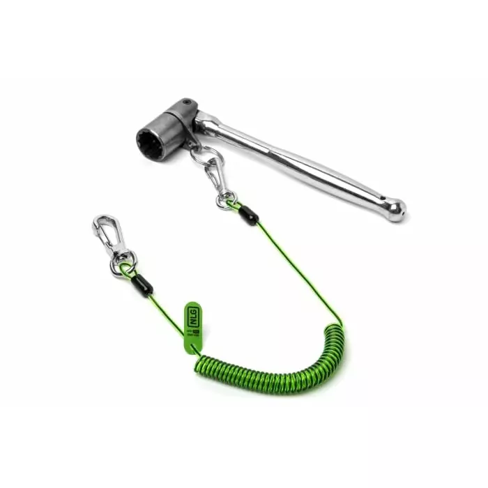 Never Let Go 48 cm to180 cm PU Outer/Stainless Steel Tool Lanyard Lanyard 1kg Capacity, 101493
