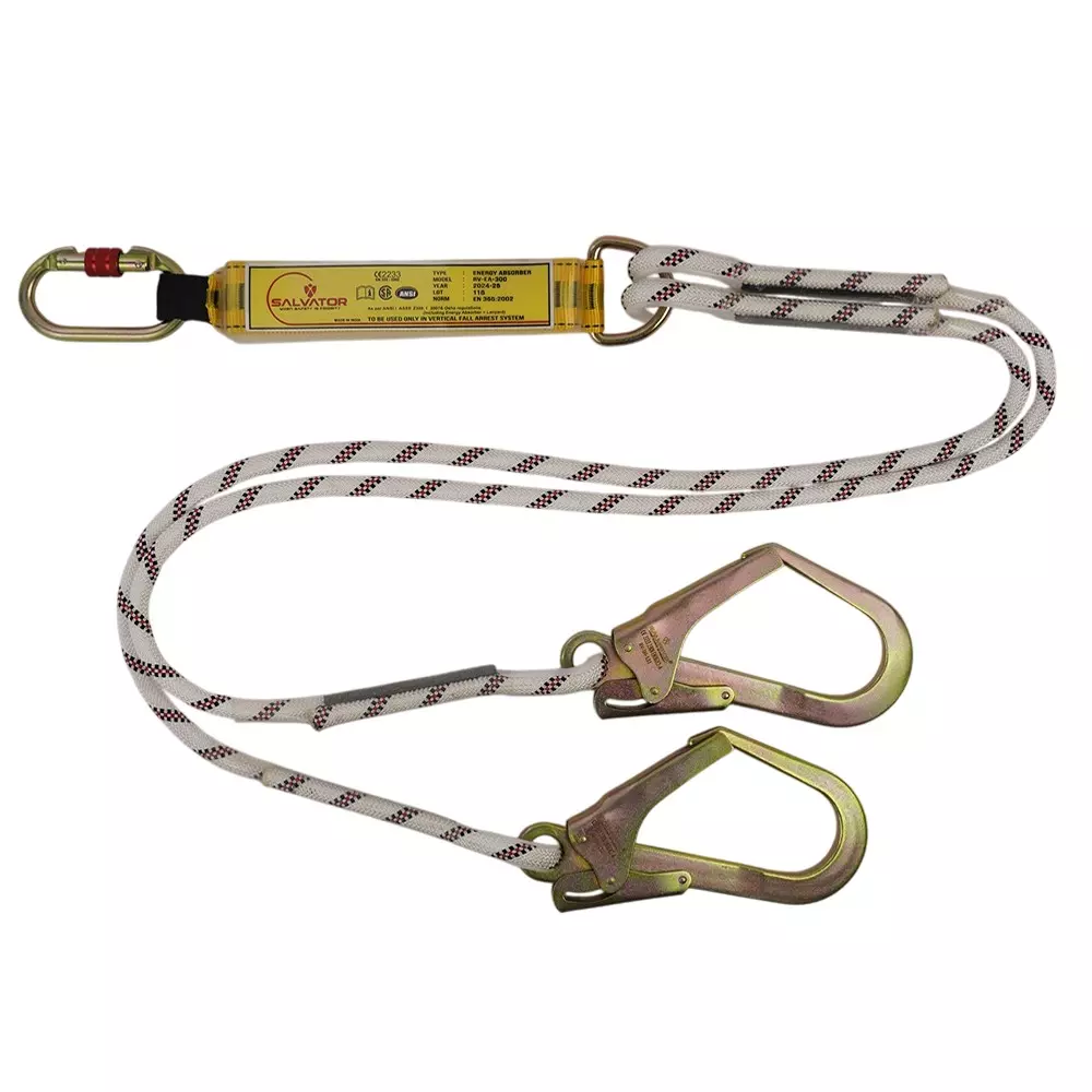 Aegiscode Forked Braided Rope Lanyard (Double Leg) for Full Body Harness, RV-FBRL-231