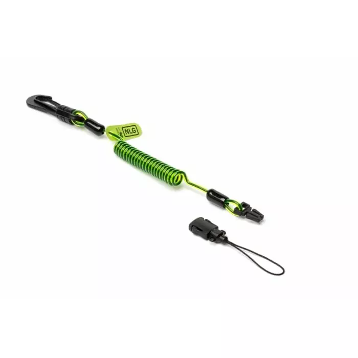 Never Let Go 30 cm to 95 cm PU Outer/Stainless Steel Tool Lanyard Lanyard 1kg Capacity, 101371
