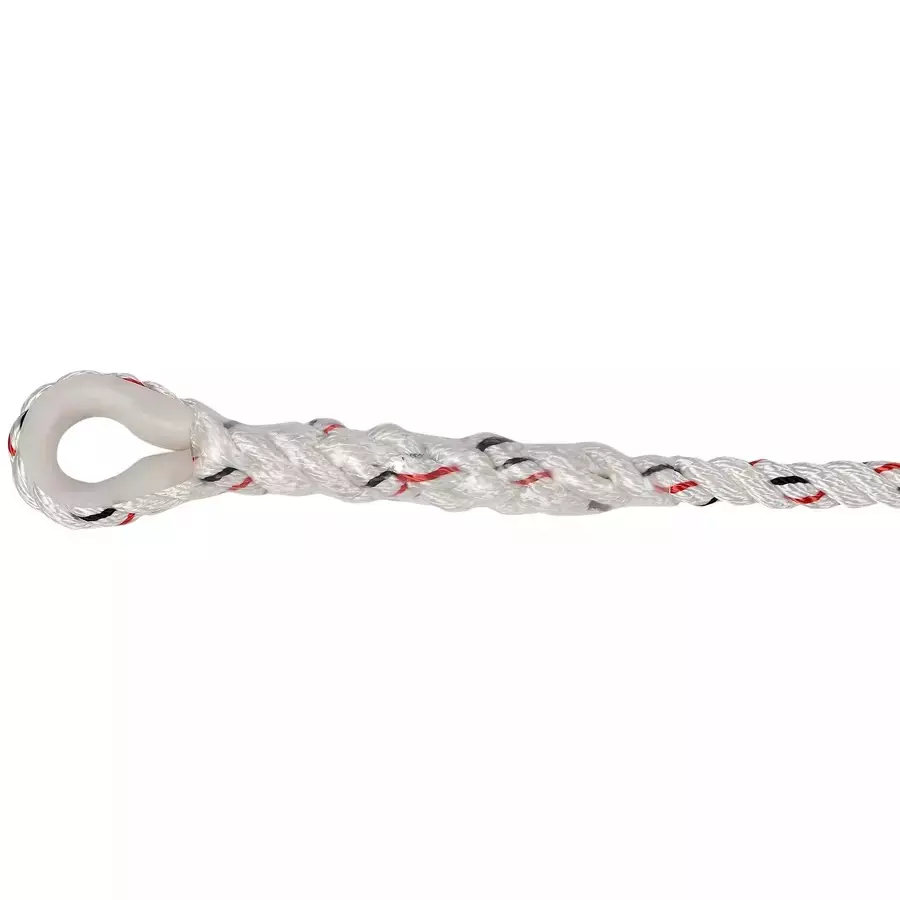 ISSAFE 14 mm Polyamide Fall Arrest Lanyard with Loop Attachment & Carabiner Anchorage, ISF-02 (Pack of 5)
