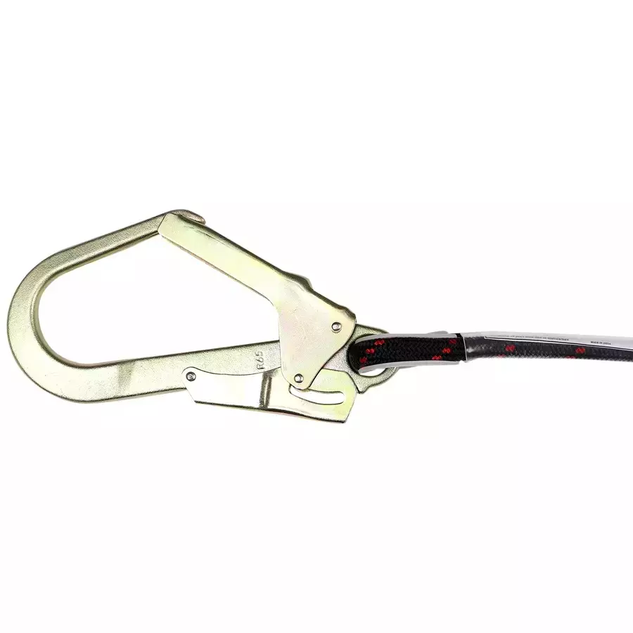 ISSAFE 12 mm Kernmatle Rope Double Lanyard with Two Ropes and Two Scaffolding Hooks, ISF -92 (Pack of 5)