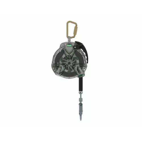 MSA Safety Fall Arrester Self Retracting Lifeline Polycarbonate Single, 63215-00AEU