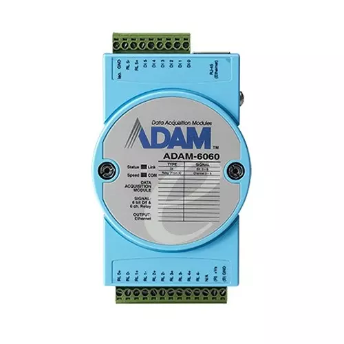 Advantech Ethernet I/O Module 6 Channels 10~30 VDC, ADAM-6060-D1