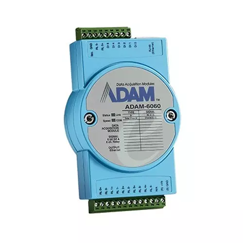 Advantech Ethernet I/O Module 6 Channels 10~30 VDC, ADAM-6060-D1