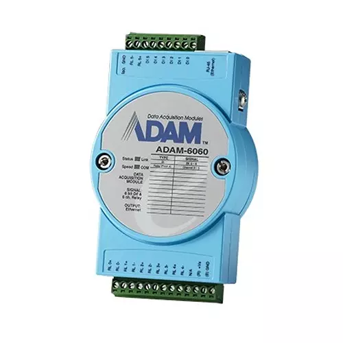 Advantech Ethernet I/O Module 6 Channels 10~30 VDC, ADAM-6060-D1
