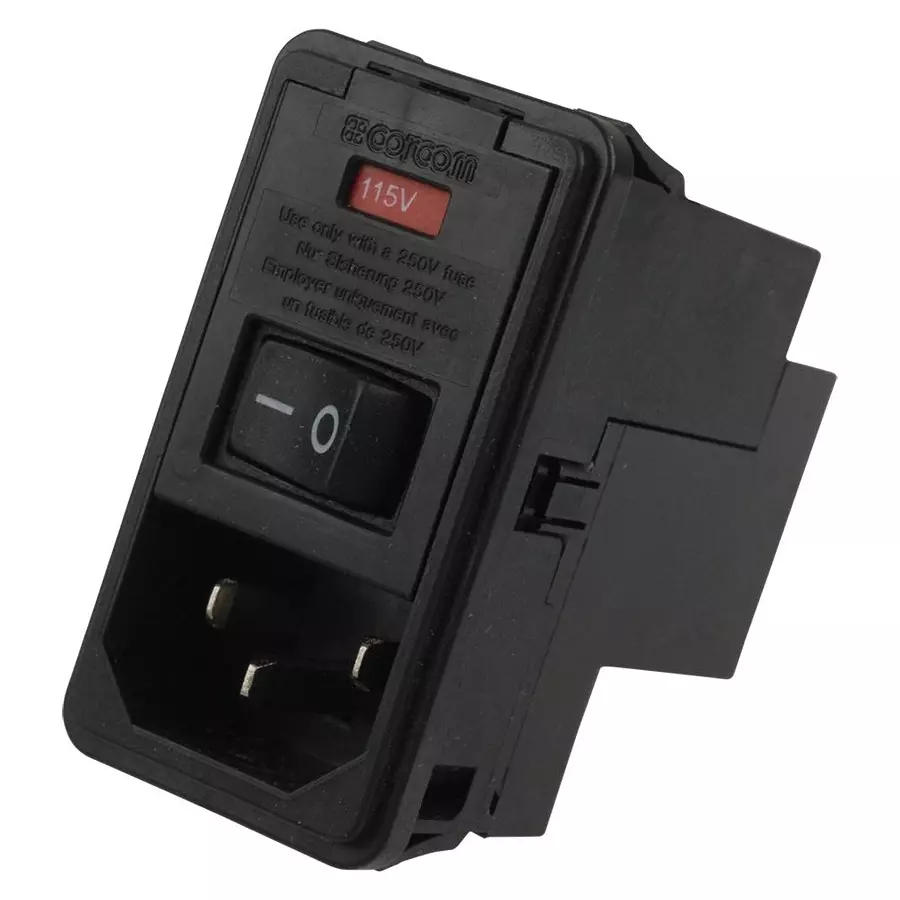 CORCOM - TE CONNECTIVITY Power Entry Module, 6A, 500Ua, PS0SXSS60.