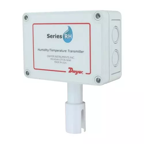 DWYER Humidity/Temp Transmitter, 0%-100%, 35V, RHP-2O1B.