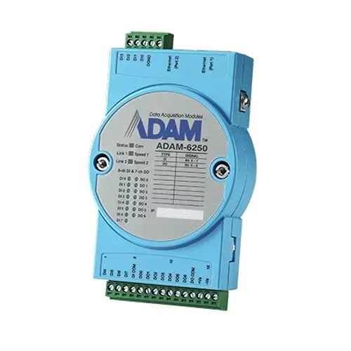 Advantech Isolated Digital I/O Modbus TCP Module 15 Channels 10~30 VDC, ADAM-6250-B