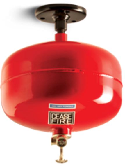 Ceasefire Ceiling Mounted Clean Agent Fire Extinguisher 10 kg HCFC123, CF-000028