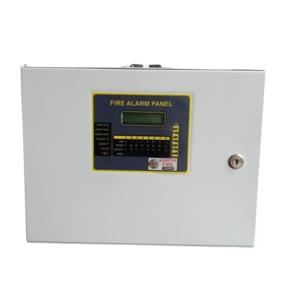 KARTIK Conventional Fire Alarm Panel Caramel White 16 Zone 1 A (24 VDC) Hooter Output, K-16ZFP