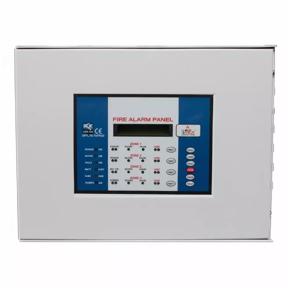 Palladium Agni 4 Zone Fire Alarm Control Panel ERTL (N) Backlit LCD Display 2 × 16 Characters