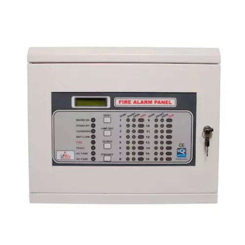Agni-X 16 Zone Fire Alarm Control Panel ERTL (N) Backlit LCD Display 2 × 16 Characters
