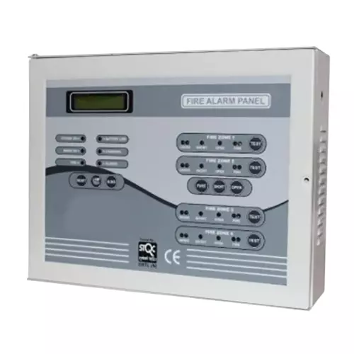 Defence Agni 16x2 Character LED Display Fire Alarm Control Panel 12 Zone 30/200 W (Normal Fire) Grey