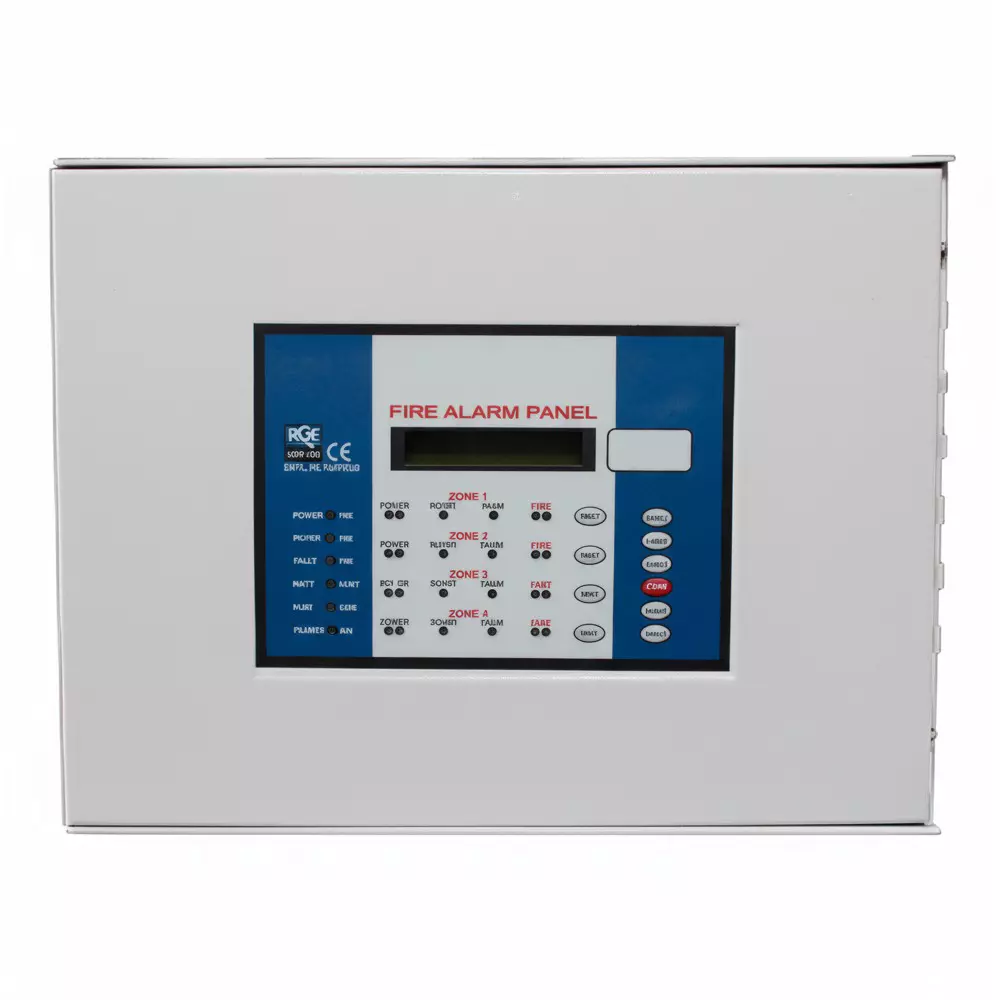 Agni-X 4 Zone Fire Alarm Control Panel ERTL (N) Backlit LCD Display 2 × 16 Characters