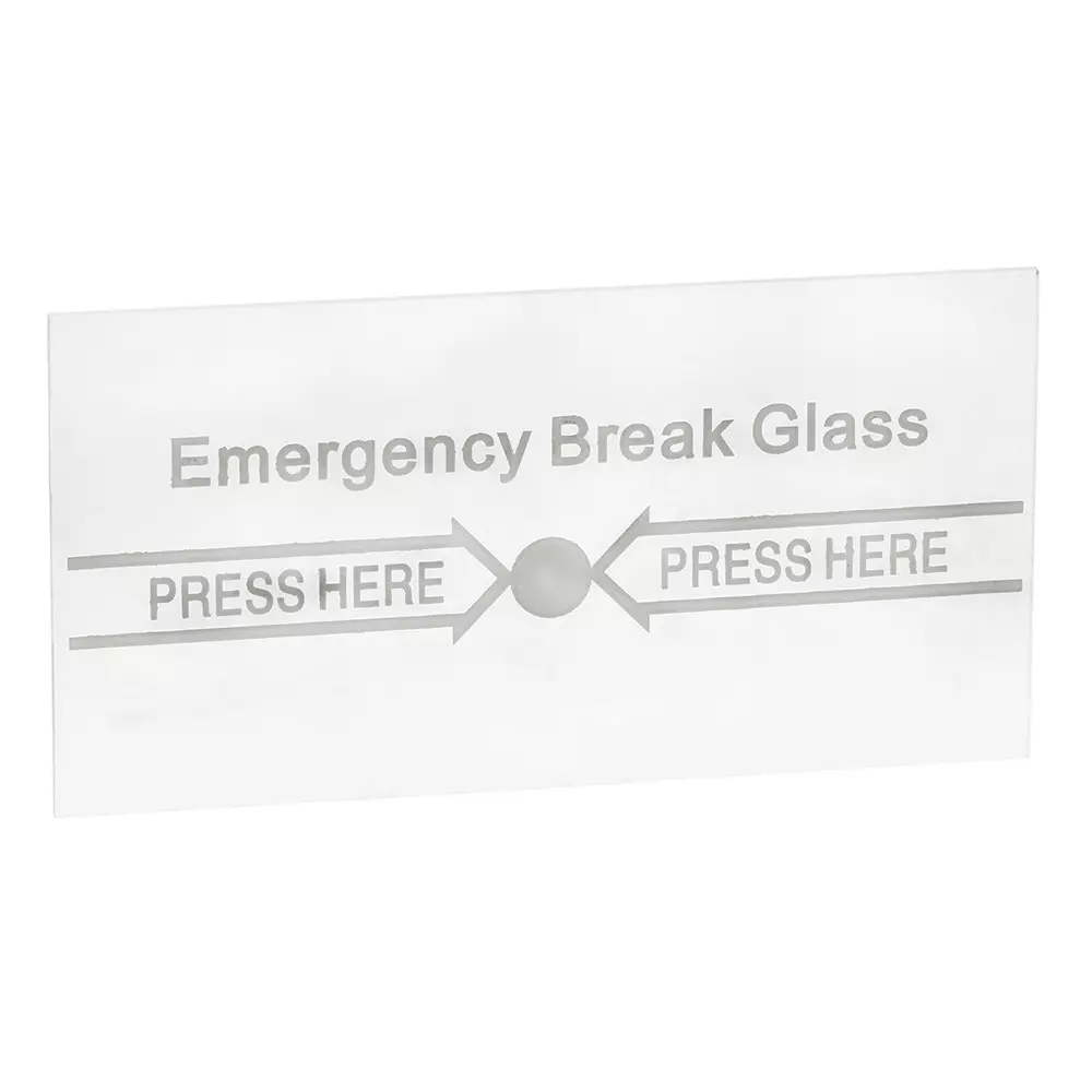 RS PRO Break Glass Replacement Glass, 7418290 (Pack of 5 Pcs)