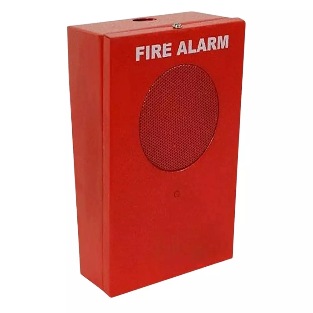 GENERIC Fire Alarm Red Stainless Steel Ceiling Mounted Single Speaker for Home, School & Office, AGA002