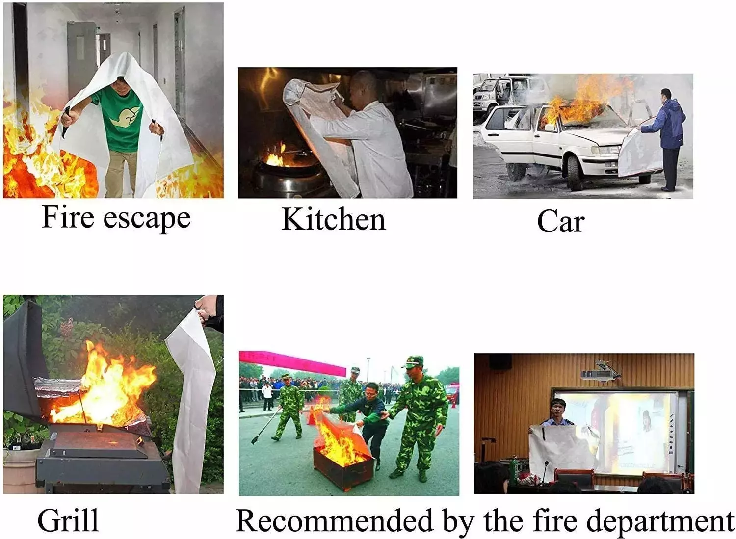 Stop Fire Red Fire Blanket 1*2 600 GM