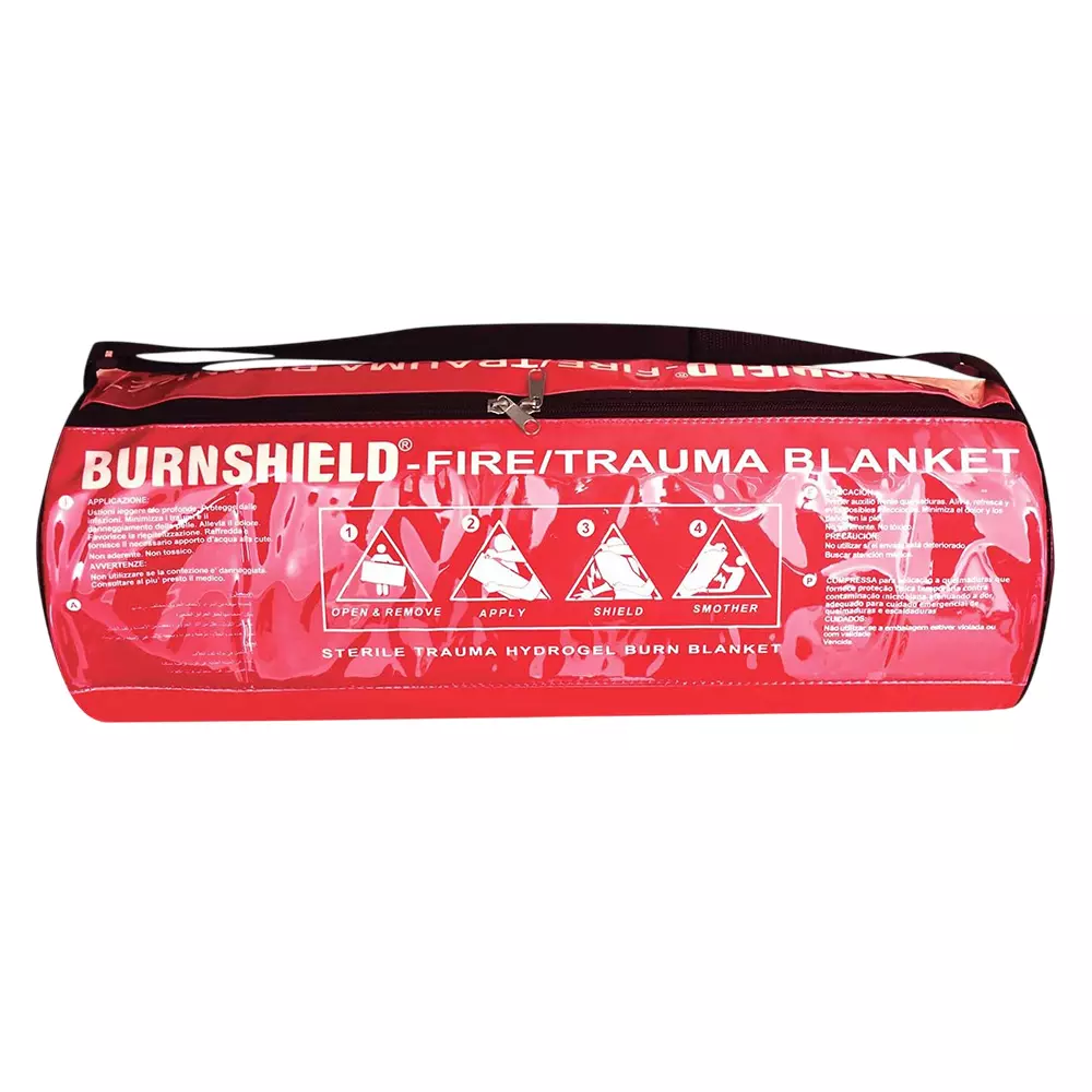 Burnshield Fire/Trauma Blanket 8x6 ft with Hydrogel Natural Tea Tree Oil Technology