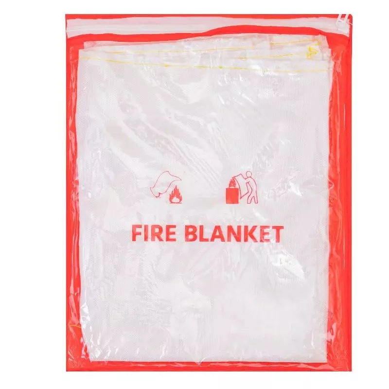 GENERIC Fire Blanket 1.2 x 1.2 m Class A, Class B Fiberglass Fabric White (Pack of 2)