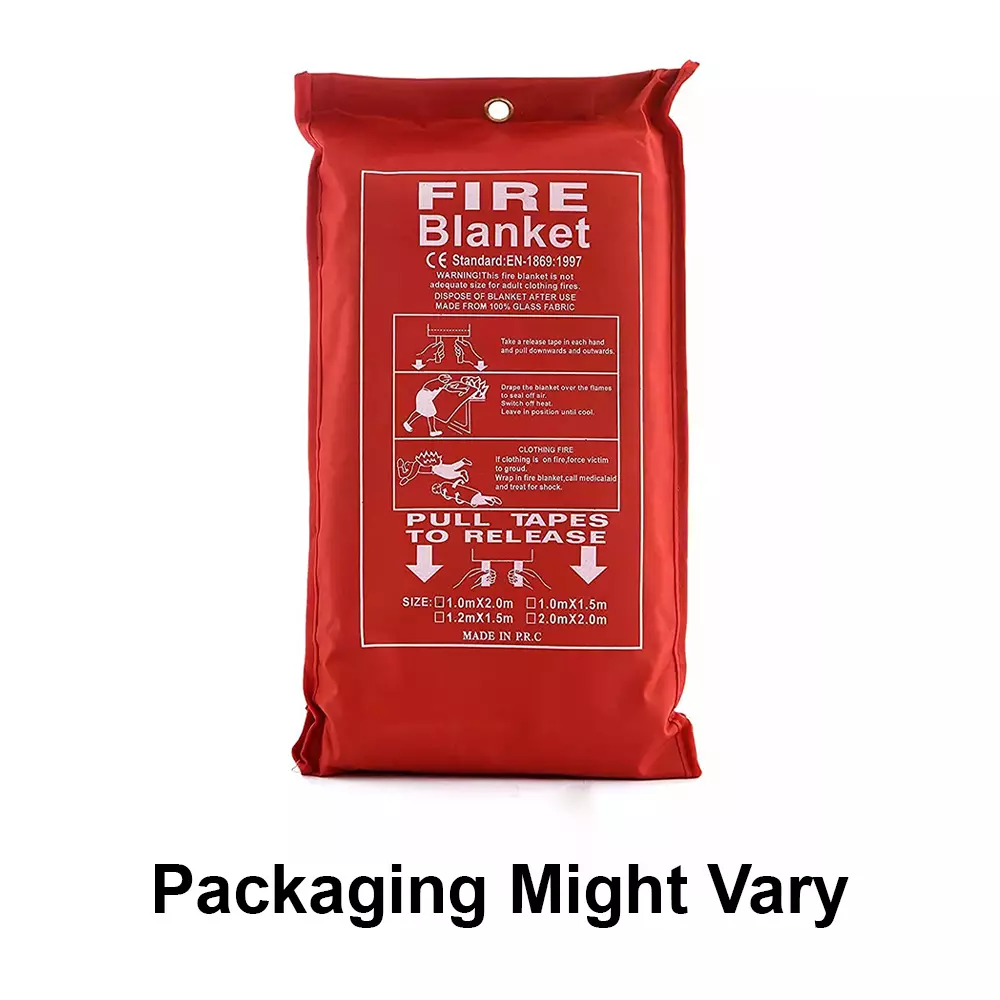 Stop Fire Red Fire Blanket 1*1 Fire Blanket 500 gm
