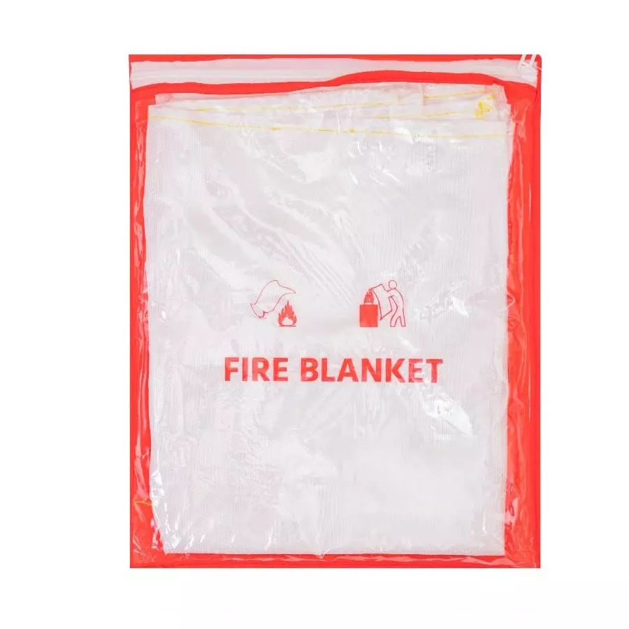 AFS Fire Blanket Fiber Glass Modern Style White 1.2x1.2 m for Fire Safety Use