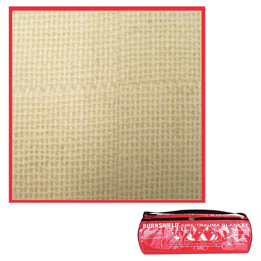 Burnshield Fire/Trauma Blanket 6x5 ft with Hydrogel Natural Tea Tree Oil Technology