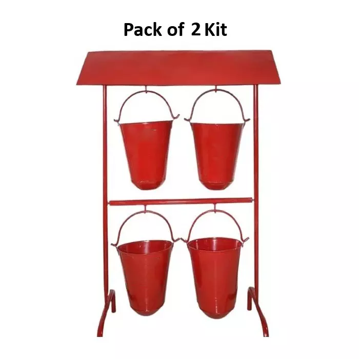 bombay-ms-heavy-duty-fire-bucket-set-9-l-each-capacity-with-stand-canopy-alloy-steel-red-2-kit