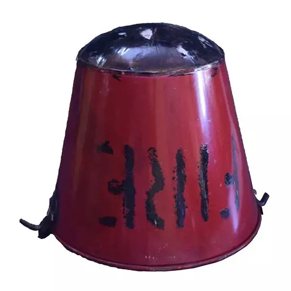 Generic Safety Fire Bucket 9 L Handle Mount Iron Round Red (Pack of 3)
