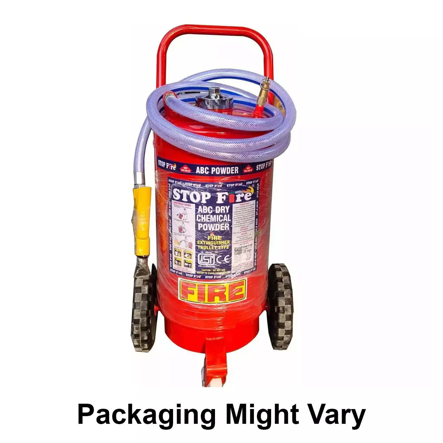 Stop Fire 25Kg ABC Powder Based Trolley Mounted Fire Extinguisher