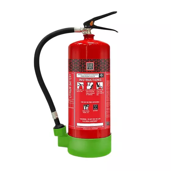 Ceasefire Lithium Battery Extinguisher Stored Pressure Water Based Fire Fighting Gel Red 6 L, CF-001599