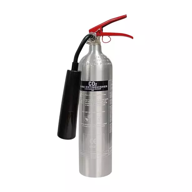Ceasefire Portable Extinguisher CO² 2 Kg Stored Pressure Chrome, CF-000984