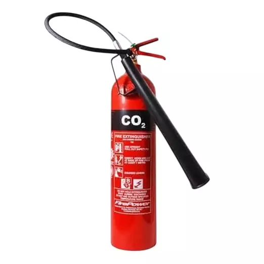 LIfe Safety 6.5 Kg CO2 Fire Extinguisher Trolly Mounted for Home, Office, Shop, Warehouse and Industrial Areas (Without Trolley)