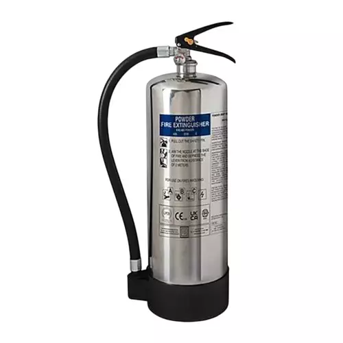 Ceasefire Portable Fire Extinguisher Stored Pressure ABC Powder MAP 50 Chrome 9 Kg, CF-000991