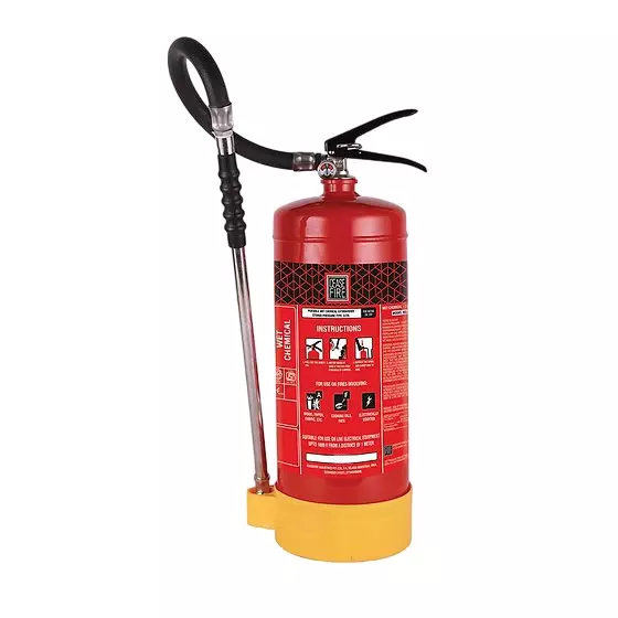 Ceasefire Wet Chemical Portable Fire Extinguisher Stored Pressure Class F Foam Red 3 L, CF-001243