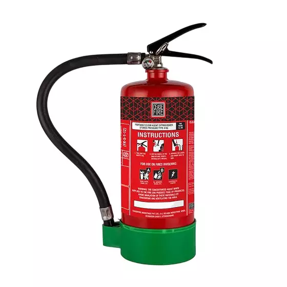Ceasefire Fire Extinguisher Stored Pressure HFC-227EA Red 4 Kg, CF-000773