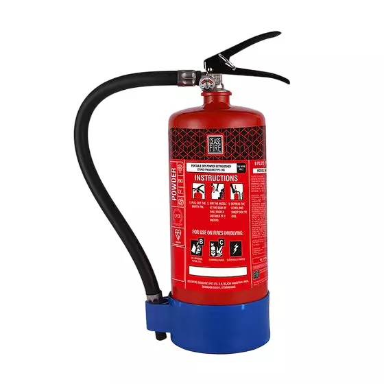 Ceasefire Fire Extinguisher Stored Pressure B Plus Powder Red 2 Kg, CF-001147