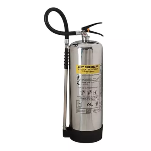 Ceasefire Wet Chemical Portable Extinguisher Class F Foam 9 L SS SP Chrome, CF-001182