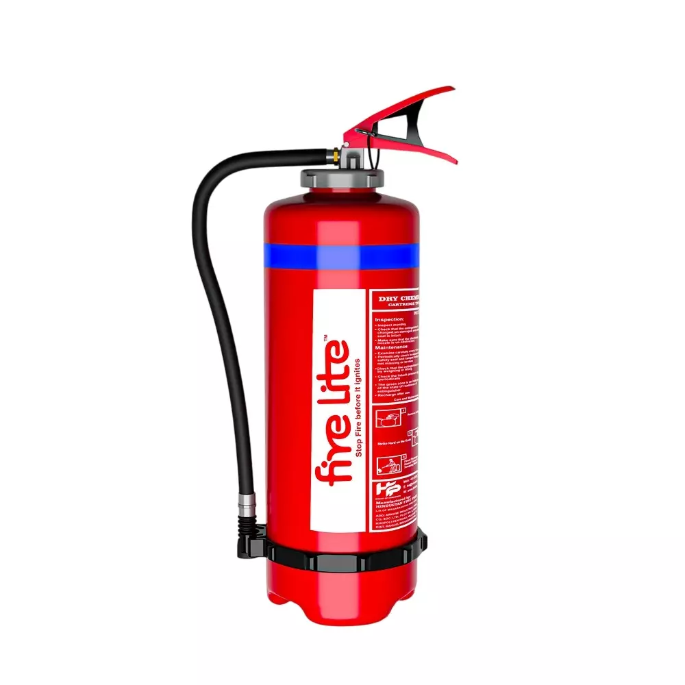 FIRE LITE 4, 6 & 9 kg DCP Powder Fire Extinguisher Cartridge Type Red