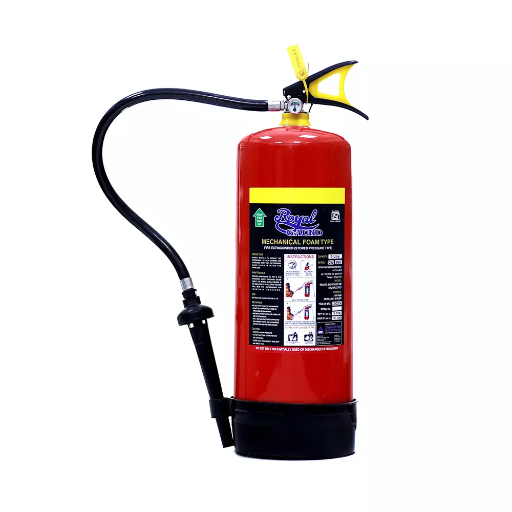 Royal Guard 9 L Mechanical Foam Based Fire Extinguisher Red for Home, Office & Industrial Use