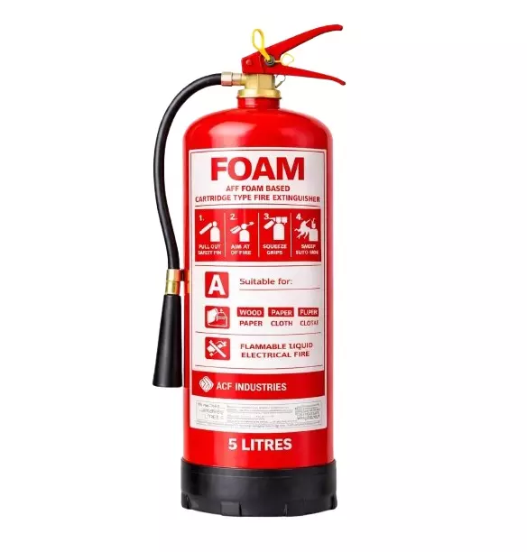 Leefire Dry Powder ABC Fire Extinguisher 6 Kg Capacity Mild Steel Red for Industrial Use